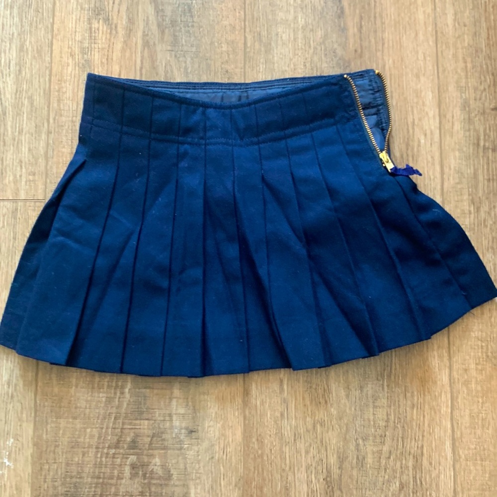 Jcrew Crewcuts Navy pleated skirt